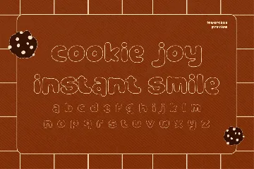 Cookie Outline - Sans Serif Font
