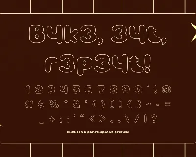 Cookie Outline - Sans Serif Font