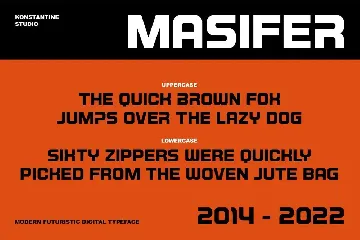 Masifer - Sporty Futuristic Fonts