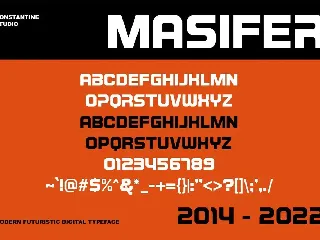Masifer - Sporty Futuristic Fonts