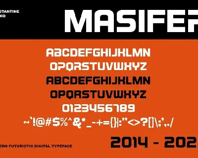 Masifer - Sporty Futuristic Fonts