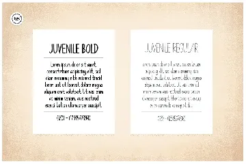 Juvenile Typeface + Flyers + Instagram + Badge font