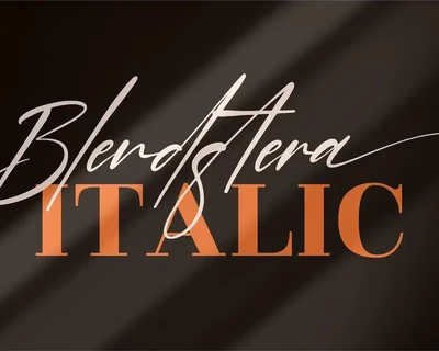 Blendstera Signature Font
