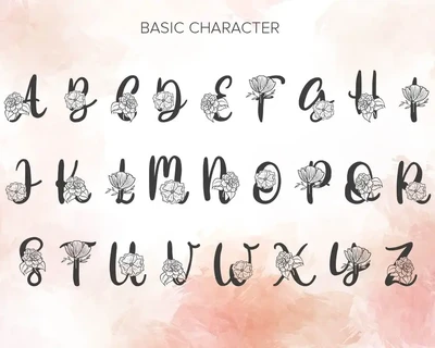 Gloria Monogram Font