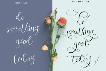 Be Grateful Script wedding Signature font