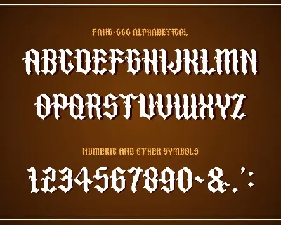 Fang-666 font