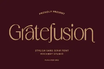 Gratefusion - Modern Stylish font