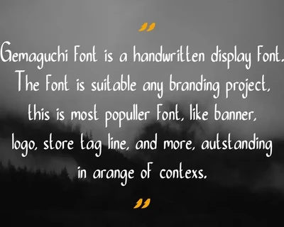 Gemaguchi font