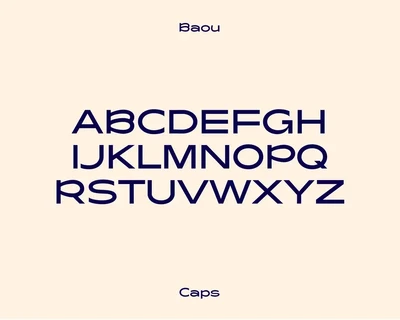 Baou Modern logo font