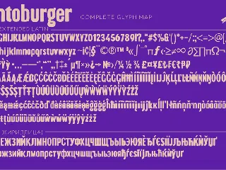 Brontoburger font