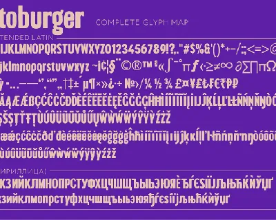 Brontoburger font