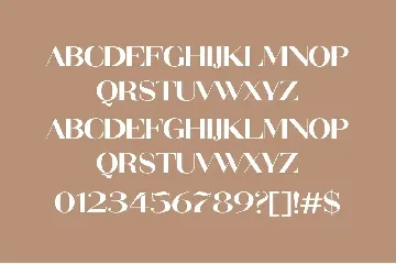 More Cream Elegant Sans Serif Font