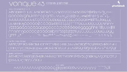 Vonique 43 font