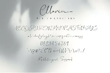 Cllarin - Modern Script Font