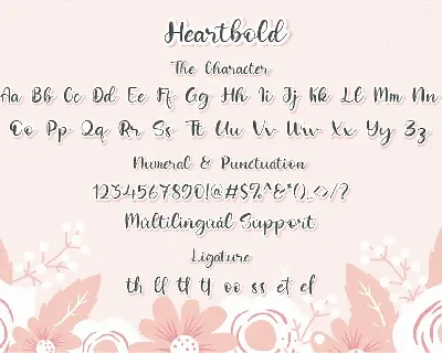 Heartbold font