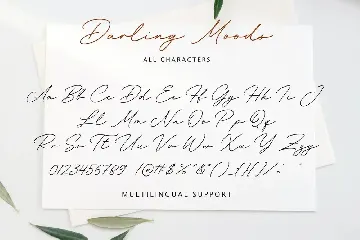 Darling Moods - Natural Handwriting font