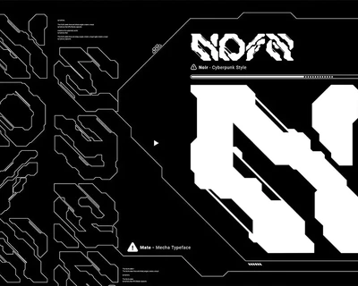Mate | Modern Mecha Font Vol. 2