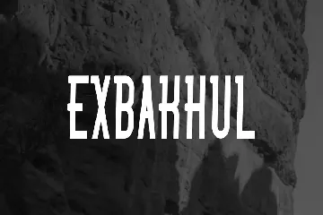 Exbakhul font