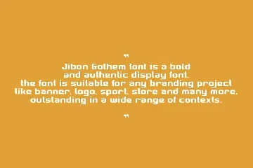 Jibon Gothem font