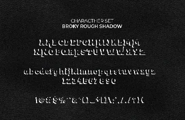 Broky Typeface - Rough Version font