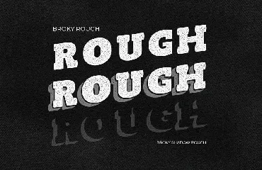 Broky Typeface - Rough Version font