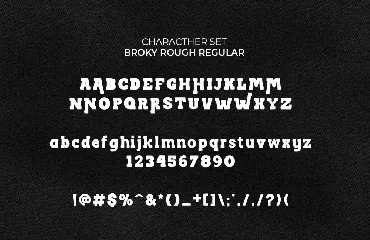 Broky Typeface - Rough Version font