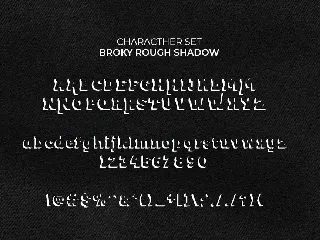Broky Typeface - Rough Version font