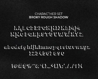 Broky Typeface - Rough Version font