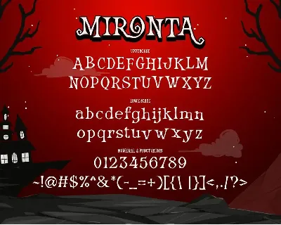 Mironta Halloween Font