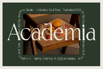 Academia - Modern Stylish font