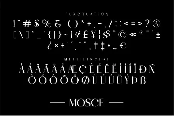 MOSCE Elegant Serif Typeface font