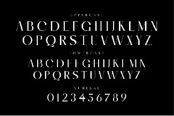 MOSCE Elegant Serif Typeface font