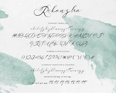 Rekanzha - Handwritten style font