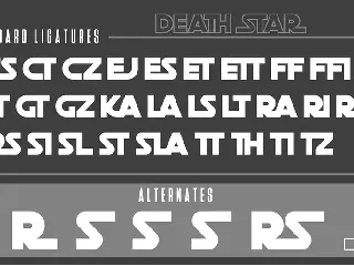 Death Star font