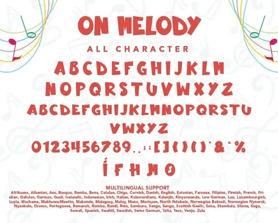 On Melody font
