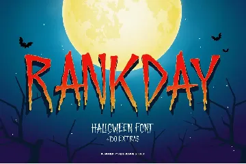 Rankday Halloween Font Plus Bonus