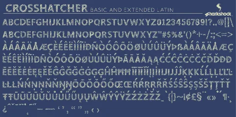 Crosshatcher font