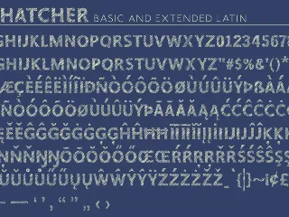 Crosshatcher font