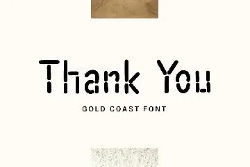Gold Coast - Striped Display Font