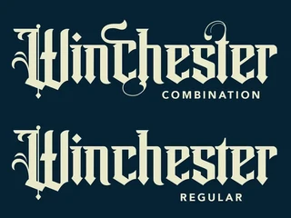 Winchester Blackletter Vintage Label Typeface Font