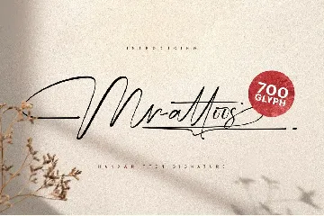 Mrattoos Signature Script Font