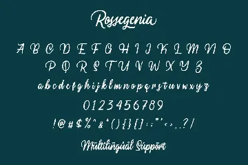 Rossegenia - Cursive Script Font