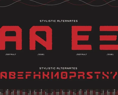 Nostromo Rough font
