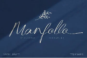 Manfollo Modern Script font