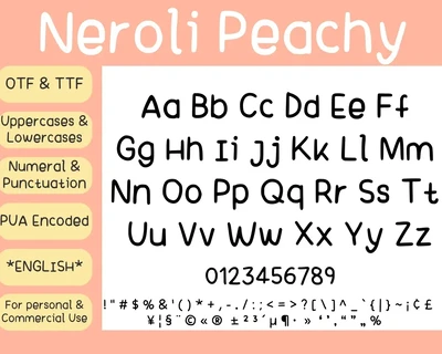 Neroli Peachy Handwritten Summer Font