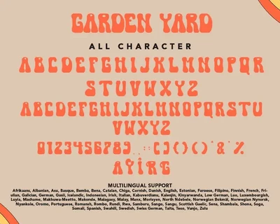 Garden Yard font