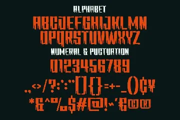 Deadscar - Horror Typeface font