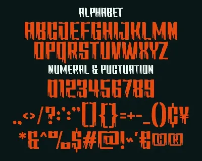 Deadscar - Horror Typeface font