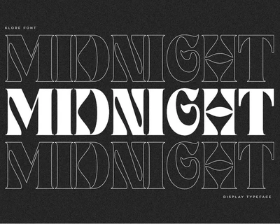 Klore | Vintage Display font