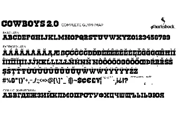 Cowboys 2.0 font